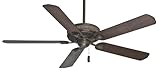 Casablanca 55002 Ainsworth 60-Inch 5-Blade Ceiling Fan, Provence Crackle with Smoked Walnut/Espresso Blades