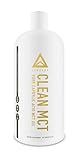 CLEAN MCT - 100% Pure C8 Caprylic Acid MCT Oil - Instantly Converts into Ketones - Most Ketogenic Medium Chain Triglycerides - Keto Paleo Vegan Kosher Halal ✮ NON GMO ✮ 32oz