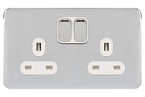 Polished Chrome, White Insert