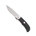 CRKT Ruger Accurate Folding Pocket Knife: Folder with Liner Lock, Plain Edge Blade with Nail Nick and Satin Finish, Woven Nylon Belt Sheath R2203