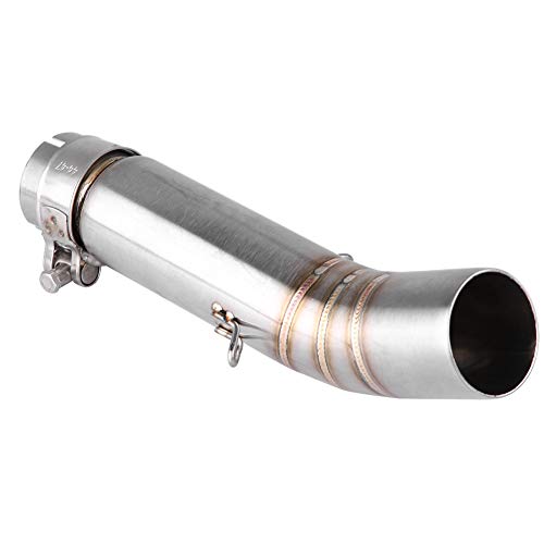 Motorcycle Exhaust Link Pipe, Exhaust Middle Silencer Slip On Exhaust Pipe Mid-Link Pipe Adapter Connector Connect for CBR500R CB500X CBR400R CB400X 2013 2014 2015