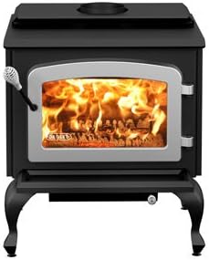 Stove Builder International Escape 1800 on Legs with Nickel Door Wood Stove
