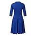 Women’s Work Swing Dress – Ladies Elegant Half Sleeve Aline Dresses – Casual High Waist Mini Dressthumb 3