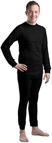 Frelik Mens Thermal Underwear Set M Black