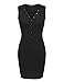 Doublju Slim Fit Deep V-Neck Henley Tank Mini Dress (Plus size available)
