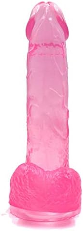 XGYP 7.8" Soft D'i`d`l`o Relaxation Pressure Waterproof Pink Portable Women Private Toy