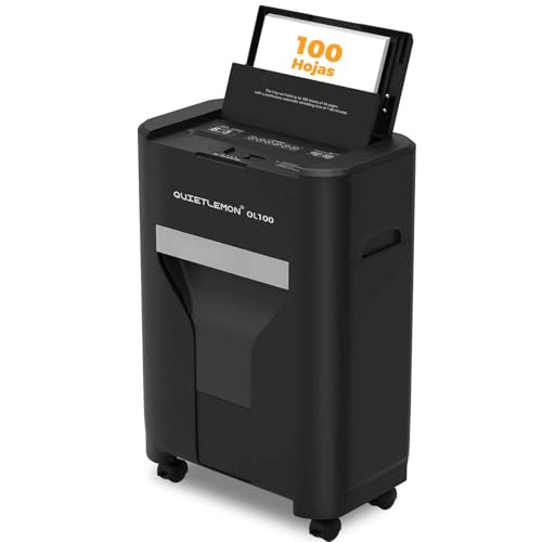 Automatic Feed Paper Shredder, 60 min Continuous, Level P-4, Electric Shredder, 20L Trash Can, for Office/Home/Industrial/Home (100 Sheets)