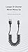 mcdodo Anti Winding Cable, LED Coiled Cord Nylon Braided Sync Charge USB Data 6FT/1.8M Cable Compatible New iPhone 14/13/12/11 Pro Max (Black, 6FT/1.8M)