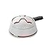 Hookah Bowl Set- Funnel Silicone Hookah Bowl with Hurricane Glass Core + Lotus Heat Management System Shisha Hookah Coal Charcoal Holder for Smoking Hookah Accessories (Glass Silicone+Single Handle)