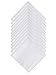 The Forest Saver Pure Cotton Men's Handkerchiefs/Hankies with Hem White