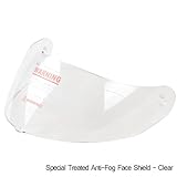 Ionized Special Treated Clear Anti-Fog Anti-Scratch Replacement Motorcycle Helmet Visor Face Shield for IV2 Helmets Model #953