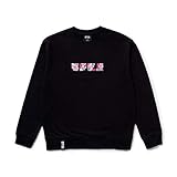 BT21 Official Merchandise by Line Friends - Cooky Character Long Sleeve Tshirt Crew Neck Knit Tee Shirt, Medium, Black