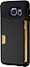 Galaxy S6 Edge Wallet Case - Vault Slim Wallet - Ultra Slim Protective Credit Card ID Cover (Silk) - Black Onyx
