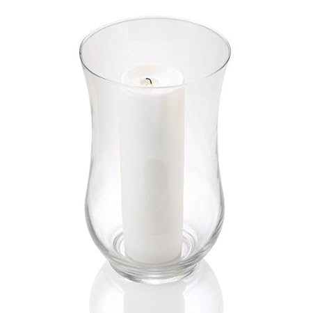 Set Of 12 Eastland Glass Adena Hurricane Vases 10 5 Amazon Co Uk