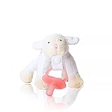 Supreme Baby Pacifier By CuddlesMe | Soft & Comfortable Plush Stuffed Cute Lamb Toy | Detachable Easily Cleaned Silicone Pacifier BPA Free | For Newborns, Infants & Toddlers