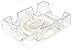 2 Deck Revolving Rotating Canasta Playing Card Tray, 2 Pack