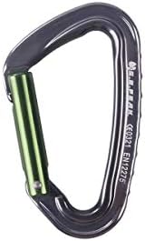 Kuqiqi 24KN Carabiner Clip Set Locking D-Ring With Heavy Duty Steel Alloy – Hammocks, Camping, Hiking, Traveling- Green Strong bearing capacity