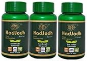 HERBO NATURALAyurvedic Hadjod (cissus quadrangularis) Extract 500 Mg 60 Capsules Veg Capsules) GMP Certified (Pack of 3)