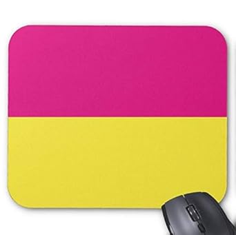 Rosa Und Gelbes Horizontales Mauspad: Amazon.de: Games