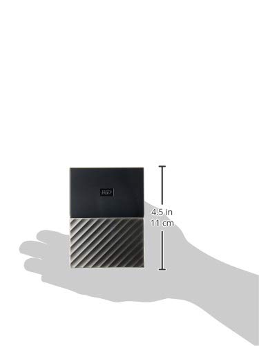 WD 1TB Black-Gray My Passport Ultra Portable External Hard Drive - USB 3.0 - WDBTLG0010BGY-WESN (Old Generation)