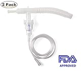 GDHeal Portable Cool Mist Inhaler Vaporizer Kit with Air Tubing, Vaporizer Cup - 2 Pack