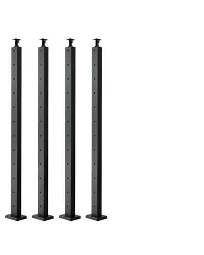 VEVOR Level Drilled Cable Railing Post, 12 Holes, 42x1x2 Inches Stainless Steel…