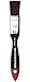 da Vinci Oil & Acrylic Series 5040 Top Acryl Paint Brush, Flat Mottler Red/Brown Synthetic with Plainwood Handle, Size 20