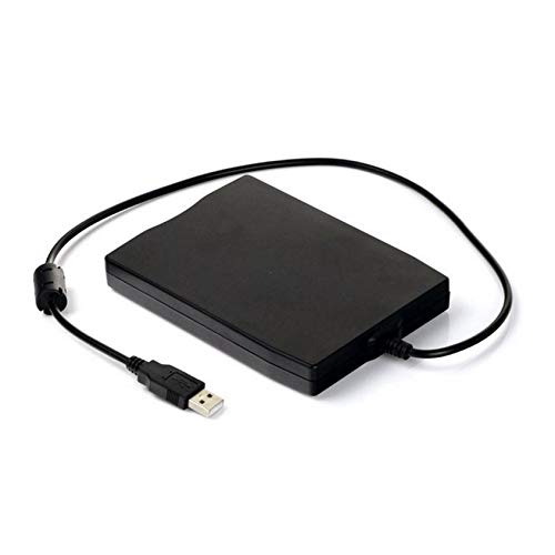 Florenceenid 3.5 inch 1.44MB FDD Black USB Portable External Interface Floppy Disk FDD External USB Floppy Drive for Laptop - Thumbnail 4