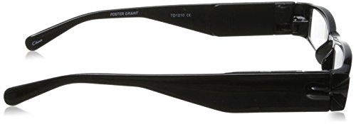 Foster Grant Liberty Rectangular Reading Glasses,Black,1.5