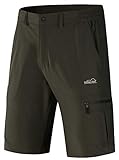 TBMPOY Men's Quick Dry Hiking Shorts Outdoor Lightweight Sports Casual Cargo Shorts Zipper Pockets