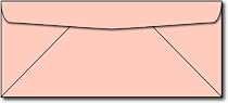 Pink #10 Business Size Envelopes - 100 Envelopes