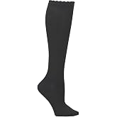 Nurse Mates Heart Texture Women's Calf Socks | 12-14 mmHg Compression | Support &amp; Comfort | One Size | 1 Pair