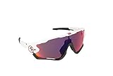 Oakley Men's Jawbreaker OO9290-06 Shield Sunglasses, Polished White, 131 mm