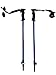 Ski Poles Telescopic Adjustable Collapsible Kids Junior Downhill/Alpine ski Poles Pair with Baskets 32” to 42” New (Blue)