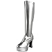 Funtasma by Pleaser Women's Exotica-2000 Boot,Silver Stretch Patent,8 M