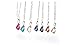 White Gold Plated Swarovski Crystal Elements Eternal Love Teardrop Pendant Necklace Fashion Jewelry for Women (Large Blue)