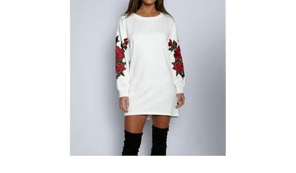 white long jumper dress