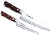 Yoshihiro VG-10 Hammered Damascus Stainless Japanese Chefs Knife Santoku 7'' (180mm) & Petty Utility Knife 5.3'' (135mm) SET