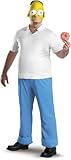 Disguise Men's Homer Deluxe,Multi,XL (42-46) Costume