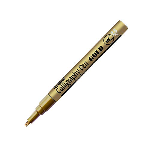 Artline Ek993 Mettalic Calligraphy Pen Gold Buy Online In United Arab Emirates At Desertcart