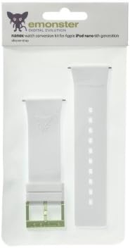 nanox - Apple iPod nano silicone strap (White strap / Green buckle)