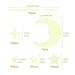 PrettyFNT Glow in Dark Stars and Moon Wall Stickers, Glowing Stars for Ceiling and Wall Decals, Perfect for Kids Bedroom Living Room or Birthday Party, Total 206 PCS