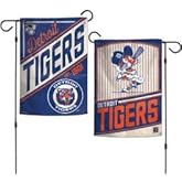 WinCraft Cooperstown Detroit Tigers 2-Sided Premium Garden Flag 12 inches x 18 inches Throwback
