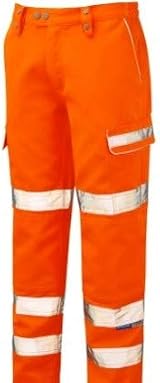 Pulsar Pulsarail GO/RT Teflon Coated Combat Trousers High Vis Orange 32 Tall view 2