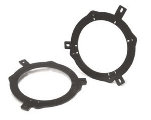Scosche SAC656 6.5-6.75” Speaker Adapters Compatible with Select 1988-19 Chrysler, Dodge, Jeep & Plymouth Vehicles - 6 1/2" to 6 3/4" Adapter for Car Door Speakers - 1 Pair - See Guide for Vehicle Fit