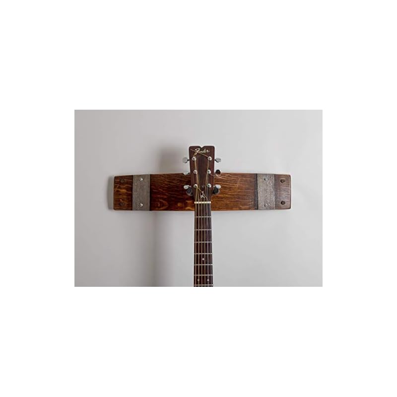 Wine Barrel Guitar Rack, Red Mahogany