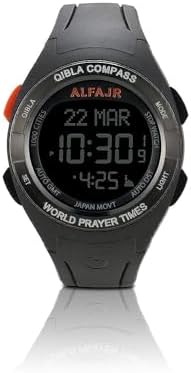 Al Fajr Qibla Watch For Men, Digital, Plastic, WQ-18 price in
