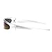 SA106 Mirror Lens Monolens Cyclops Robotic Futuristic Sunglasses Silver - Blue Mirror
