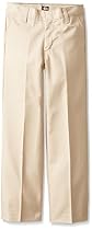 Dickies Little Boys' Classic Flat Front Pant,Desert Sand,4 Slim