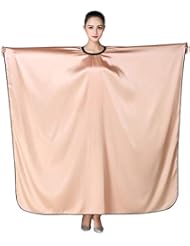 KAHOT Haircut Salon Hairdressing Cape for Adult Large Styling Imitation Silk Professional Barber Gown Cover Waterproof Shampoo & Cutting Household Capes Wrap,55